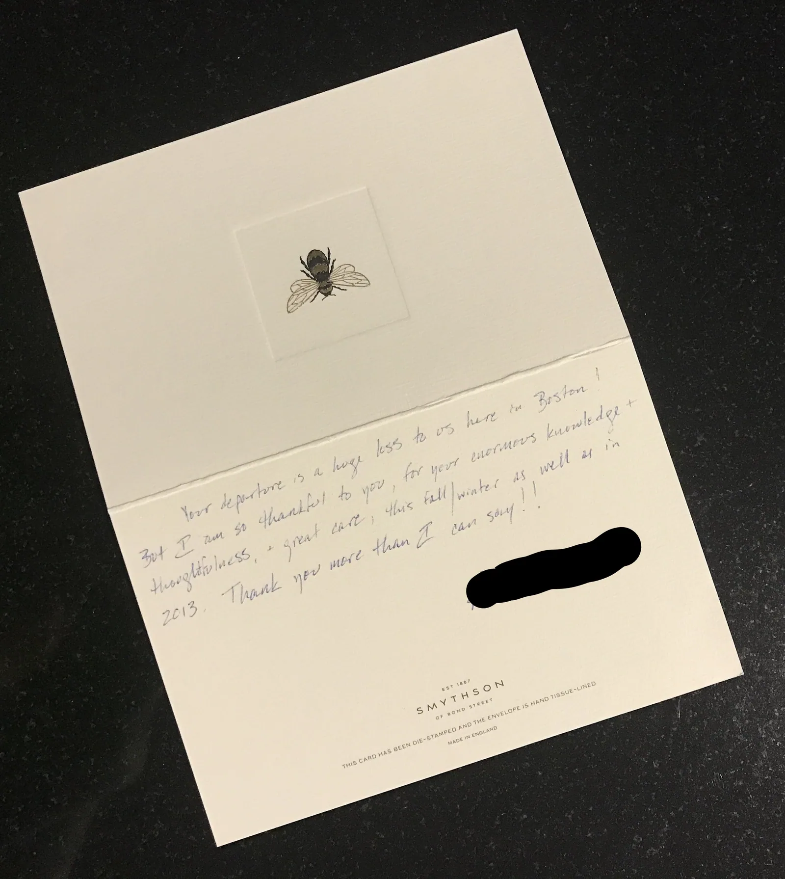 Handwritten note — AL, treated for persistent patellar instability after prior surgery